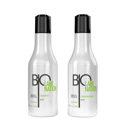 Brazil Protein Biolamination Home Care Kit (Shampoo + Conditioner Mask)