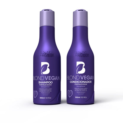 Brazil Protein Blond Vegan Home Care Kit (Shampoo + Conditioner)