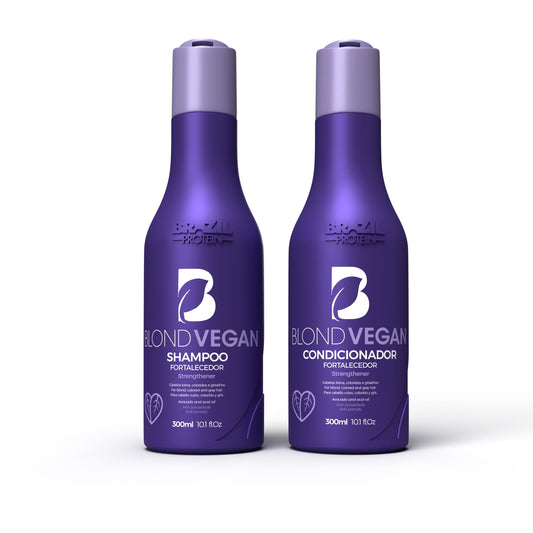 Brazil Protein Blond Vegan Home Care Kit (Shampoo + Conditioner)